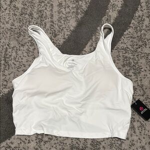 White Sports Bra